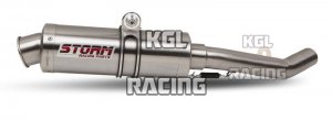 STORM uitlaat KTM 125 DUKE 11->> - Inox GP ROUND