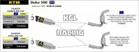 Arrow voor KTM DUKE 390 2013-2016 - Katalytisch gehomologeerde middenpijp