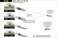 Arrow voor KTM DUKE 390 2017-2020 - GP2 DARK dempers kit