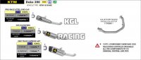 Arrow voor KTM DUKE 390 2021-2022 - GP2 DARK dempers kit