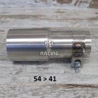 ADAPTOR CAFE' RACER SPECIAL RACCORDO ADATTATORE 54 > 41 PER CAFE' RACER SPECIAL - ADATTATORE 54 > 41 ADAPTOR CAFE' RACER SPECIAL RACCORDO ADATTATORE 54 > 41 PER CAFE' RACER SPECIAL - ADATTATORE 54 > 41