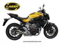 LASER X-Treme volledige uitlaat mufflerset GP-style D70 YAMAHA MT07 2014->> - INOX LASER X-Treme volledige uitlaat mufflerset GP-style D70 YAMAHA MT07 2014->> - INOX