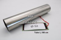 GPR voor Universal Accessorio - tubo inox D. 52mm X 1mm L.1000mm - - Accessorio - Accessory