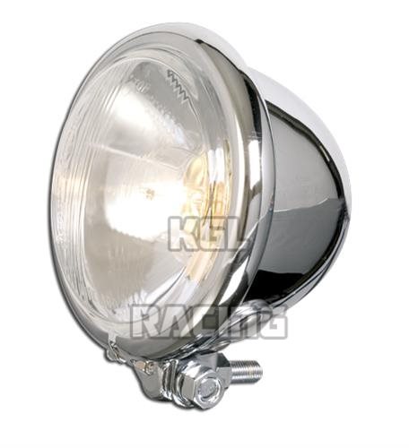 4-1/2 " koplamp BATES - STYLE , verchroomd , Bilux bol 4-1/2 " koplamp BATES - STYLE , verchroomd , Bilux bol