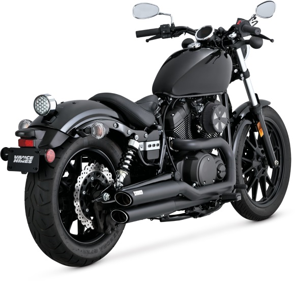 Vance & Hines uitlaat Yamaha XV950 / R '14 - Twin Slash Staggered Black Vance & Hines uitlaat Yamaha XV950 / R '14 - Twin Slash Staggered Black