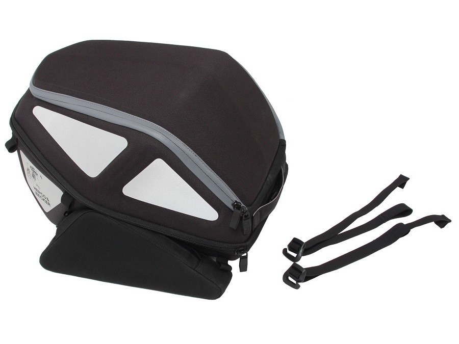 Rear bag Royster met spanbanden Hepco&Becker grijs/zwart Rear bag Royster met spanbanden Hepco&Becker grijs/zwart