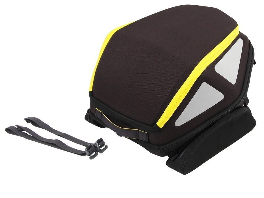 Rear bag Royster met spanbanden Hepco&Becker geel/zwart Rear bag Royster met spanbanden Hepco&Becker geel/zwart
