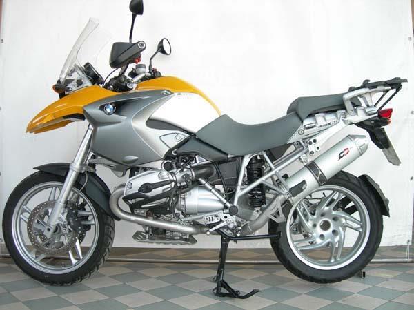 QD exhaust voor BMW R 1200 GS / HP2 '04->'09 - link pipe + alluminium demper set QD exhaust voor BMW R 1200 GS / HP2 '04->'09 - link pipe + alluminium demper set