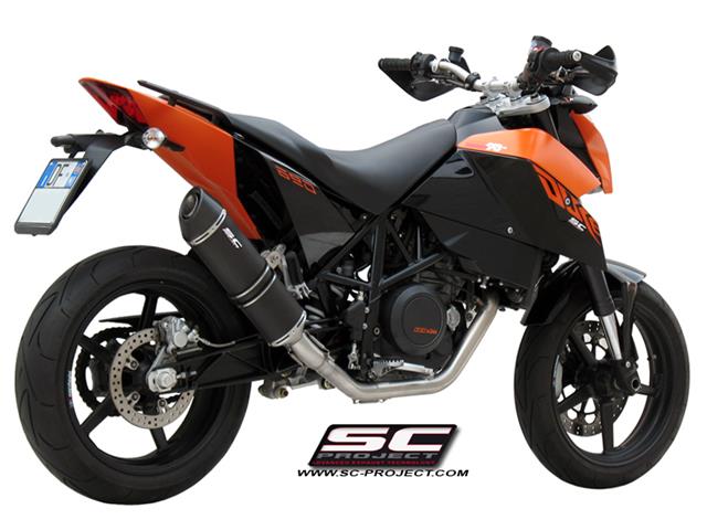 SC Project uitlaat KTM 690 DUKE / R '08-11 - Full system Oval Inox Black SC Project uitlaat KTM 690 DUKE / R '08-11 - Full system Oval Inox Black