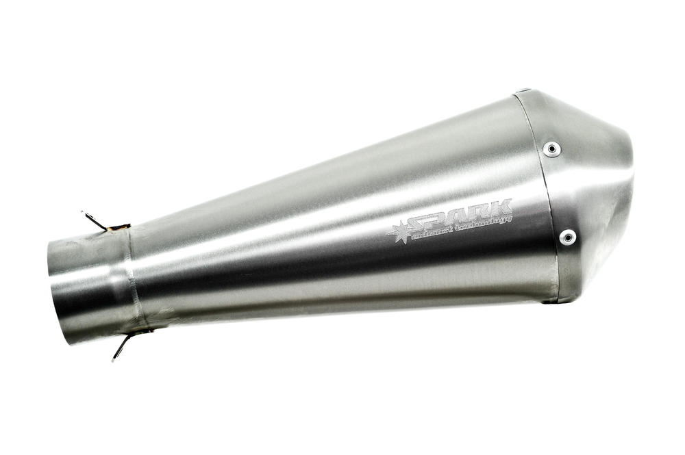SPARK UNIVERSELE DEMPERS - Universal silencer D.60 L.33 -db killer included Megaphone s.steel - polished SPARK UNIVERSELE DEMPERS - Universal silencer D.60 L.33 -db killer included Megaphone s.steel - polished