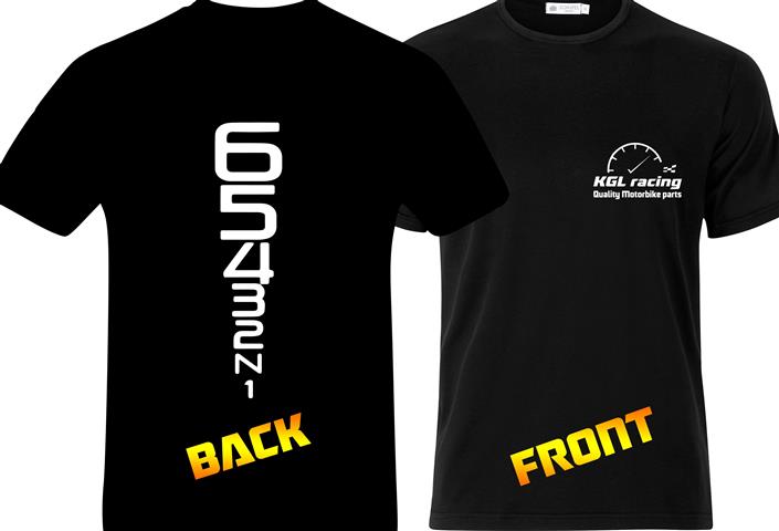 KGL Racing T-Shirt - 1N23456 opdruk KGL Racing T-Shirt - 1N23456 opdruk