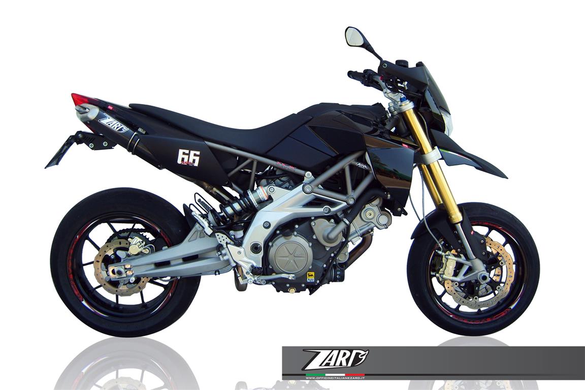 ZARD voor APRILIA Dorsoduro 750 gekeurde Slip-On demper 2-2 Penta Alu Black ZARD voor APRILIA Dorsoduro 750 gekeurde Slip-On demper 2-2 Penta Alu Black