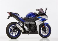 HURRIC for YAMAHA YZF-R3 (RH07) 2015-2016 - HURRIC Supersport slip on exhaust (2-1) super short - polished aluminium