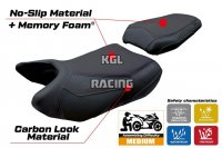 Housse de selle compatible QJ Motor SRT 800 X / S / SX 2023-2025 - model Wuhai Comfort System - SANS LOGO - Noir