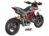 SC Project demper DUCATI HYPERMOTARD 821 - Oval Carbon - High position