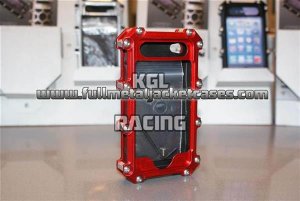 FMJ Case Iphone 4/ 4S Rood / Anodized red