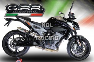 GPR pour Ktm Duke 790 2017/20 - Racing Slip-on - Deeptone Inox