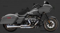 Kesstech voor Harley Davidson Road King /Electra/Street Glide 114 2021-2024 - volledige uitlaat Cone X Clubstyle