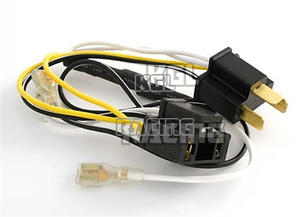 cable harness for 90 mm twin light pair, H 7 + H4 - Click Image to Close