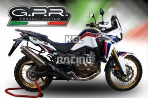 GPR for Honda Crf 1000 L Africa Twin 2018/2020 Euro4 - Homologated Slip-on - Trioval