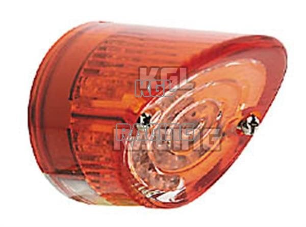 LED taillight NOSE, E-mark, red/clear - Click Image to Close
