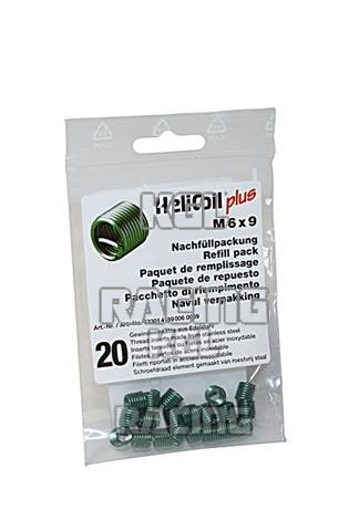HeliCoil M 6 x 1,0 x 9mm navulpak met 20 stuks. - Klik op de afbeelding om het venster te sluiten