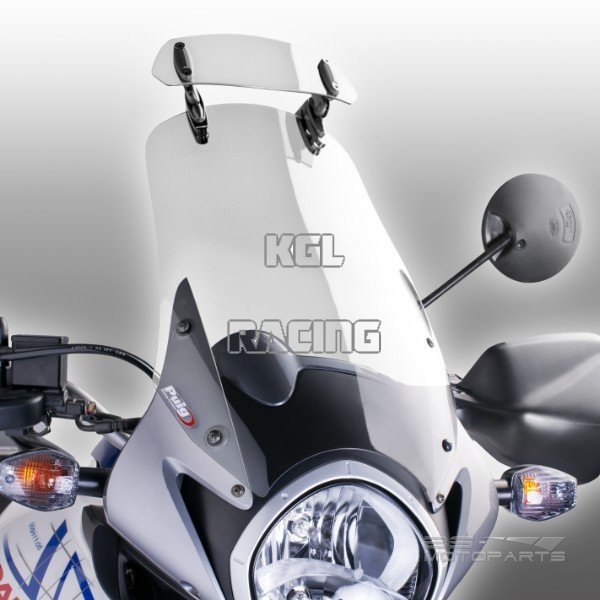 Rehausse bulle moto - Clip-On 250mm x 100mm - Cliquez sur l'image pour la fermer