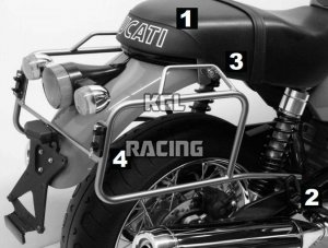 Luggage racks Hepco&Becker - Ducati GT 1000 - permanent mounted black