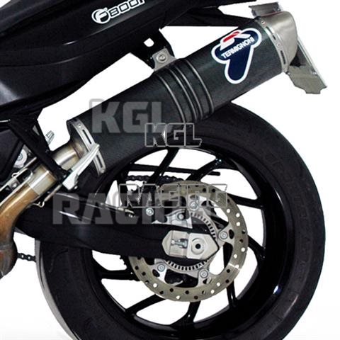 TERMIGNONI SLIP ON for BMW F 800 R 10->11 OVALE -INOX/LOOK CARBONE - Click Image to Close