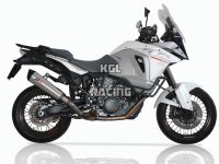 QD exhaust pour KTM 1290 Superadventure '15-> - Slip-on titanium Tr-Cono silencieux set