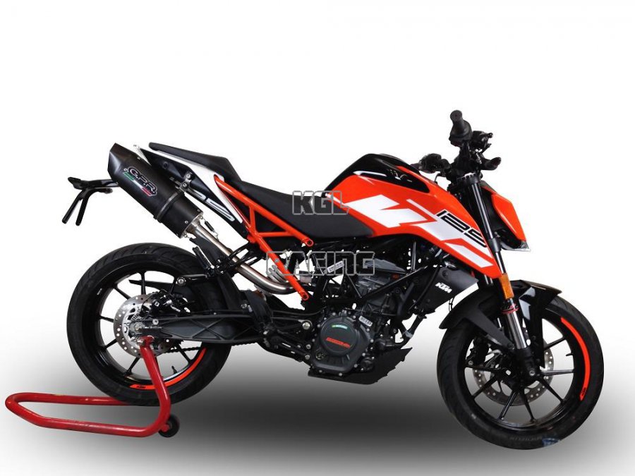GPR for Ktm Duke 125 2017/20 Euro4 - Homologated with catalyst Slip-on - Furore Evo4 Poppy - Click Image to Close