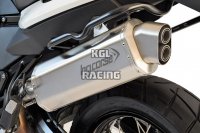 HP CORSE for BMW F 800 GS/ ADV 2008-2017 - Silencer 4-TRACK SATIN