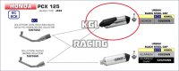 Arrow voor Honda PCX 125 2018/2019 - Urban inox demper met "Dark" eindkap Arrow voor Honda PCX 125 2018/2019 - Urban inox demper met "Dark" eindkap