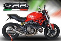 GPR voor Ducati Monster 1200 S/R 2017/20 Euro4 - Gekeurde met katalisator slip-on Demper - M3 Titanium Natural