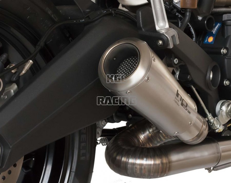 HP CORSE for DUCATI Monster 797 - Silencer GP07 LOW (SPIRAL) Inox Satin - Click Image to Close