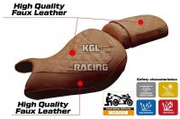Seat cover compatible Kawasaki Eliminator 500 2024 - 2025 - model Mutsu - NO LOGO - Brown