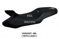 Seat cover compatible KTM 1290 Super Adventure R 2021 - 2023 - model Xitta - WITH LOGO - Black