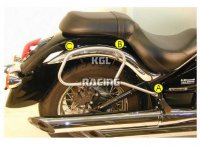 Leather Sac Racs Hepco&Becker - Kawasaki VN 900 Classic / 900 Custom / Vulcan - black