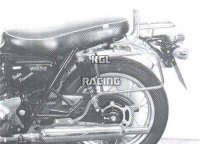 Leather Sac Racs Hepco&Becker - Kawasaki W650 - chroom