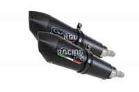 GPR pour Ducati Hypermotard 1100 & Evo 2007/12 - Homologer Double Slip-on - Gpe Ann. Black Titaium