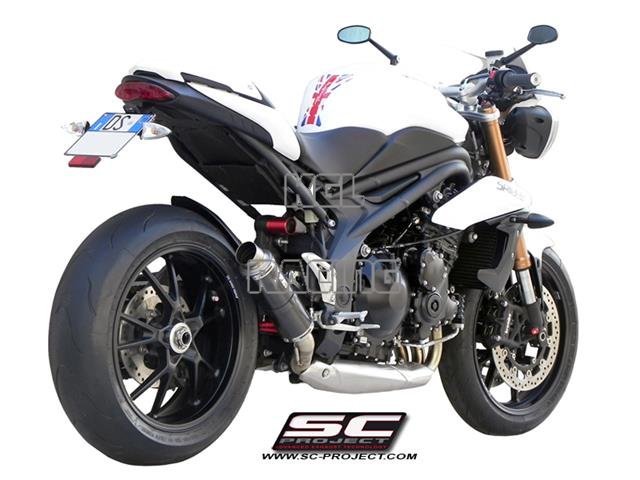 SC Project slip-on Triumph Speed Triple '11-'14 - GP M2 SILENCER - LOW POSITION - Click Image to Close