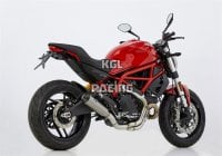 SHARK voor DUCATI Monster 797 (MD) 2017-2020 - SHARK TRC-10 volledige uitlaat (2-1) - titanium/eindkap carbon