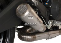 HP CORSE for DUCATI Monster 797 - Silencer GP07 LOW (SPIRAL + GRID) Inox Satin