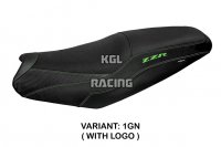 Seat cover compatible Kawasaki ZZR 1400 (06-20) Belize model - WITH LOGO - Green
