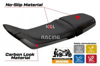 Housse de selle compatible Husqvarna Svartpilen 401 2018 - 2023 - model Solna - SANS LOGO - Gris