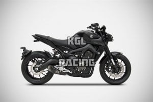 ZARD voor Yamaha XSR 900 (Euro 4) gekeurde Volledige uitlaat 3-1 EG+Kat basso / carbon endcap INOX BLACK