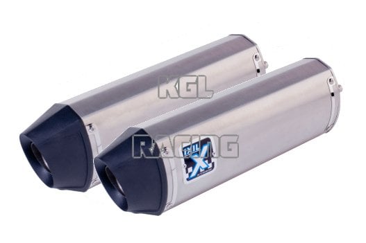 IXIL silencers (pair) Yamaha TDM 850 92/01 Hexoval Inox Short - Click Image to Close