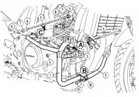 Crash protection Honda CBF500 '04-> (engine)