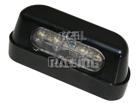 LED-Lumiere de plaque d'immatriculation, ABS noir, Homologer - Cliquez sur l'image pour la fermer