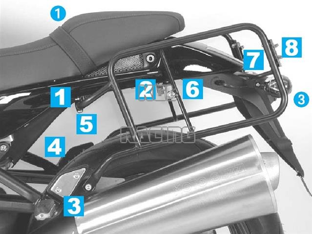 Kofferrekken Hepco&Becker - Moto Guzzi GRISO 1100 '06-> - Klik op de afbeelding om het venster te sluiten